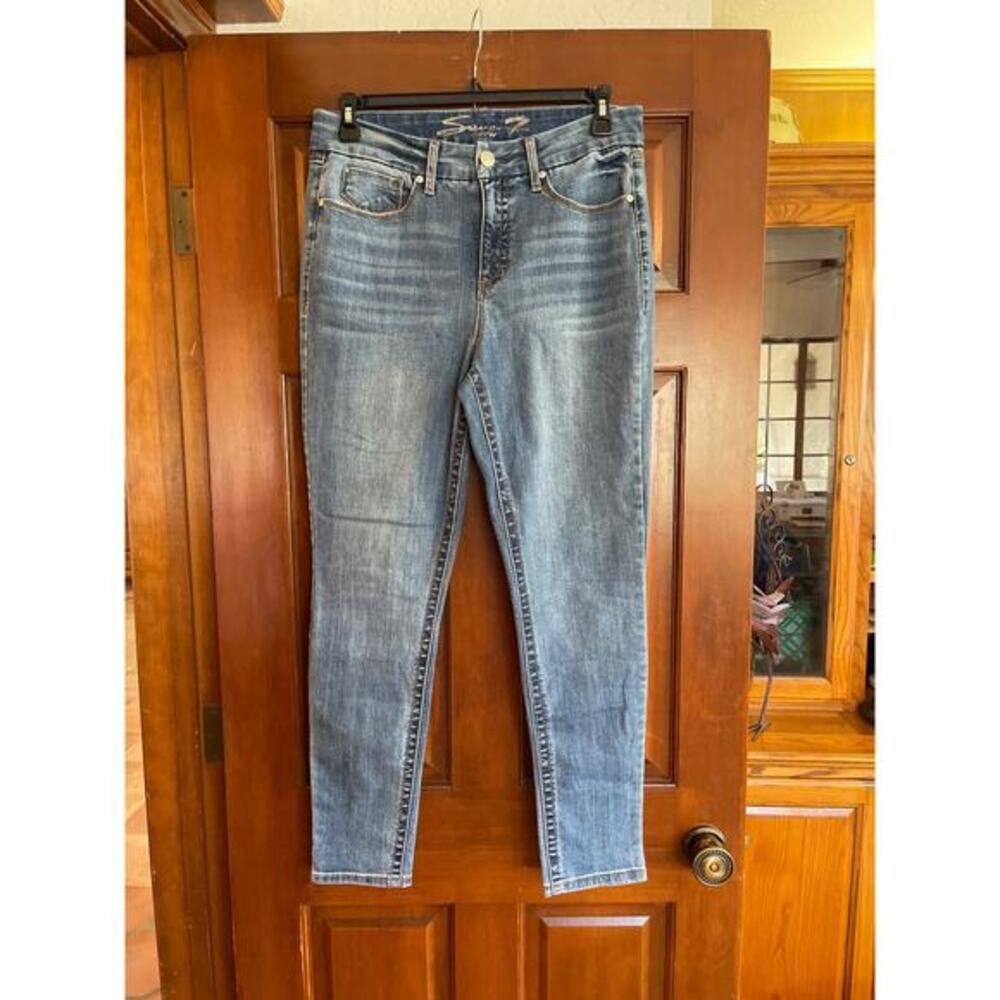 Seven7 tummyless high rise skinny jeans size 12